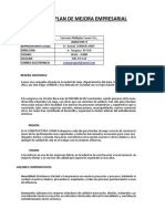 Plan de Mejora Empresarial: Identificacion