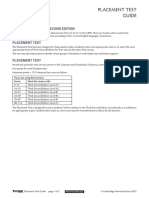 Thk2e BrE Placement Test Guide