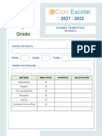 Ciclo: Escolar