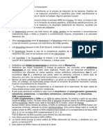 Moleculas Antibioticas Que Inhiben La Transcripción