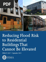 Fema P1037 Reducing Flood Risk Residential Buildings Cannot Be Elevated 2015