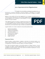 Unidad 2. Naturaleza e Importancia de Las Organizaciones: Planeación Pública