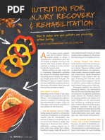 Nutrition For Injury Recovery and Rehabilitation