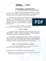 Carta de Entendimiento y Compromiso Curso Recreacion