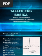 Taller Ecg Básica: Marcela González Madrid Enfermera Especialista en Cardiología Docente Enfermería PUC