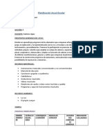 Planificación Anual Escolar: Periodos Trimestrales