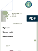 Epidemiologia MP - 113: MSC: Julia R. Solano