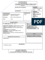 Niega: Sintomas Cardiovasculares Si No