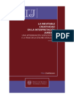 ZAMBRANO - La Inevitable Creatividad en La Interpretación Jurídica - Pilar Zambrano