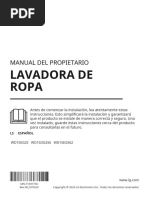 Lavadora de Ropa: Manual Del Propietario