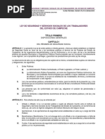 Ley de Seguridad Y Servicios Sociales de Los Trabajadores Del Estado de Campeche