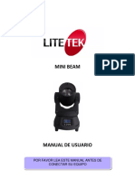 Mini Beam: Por Favor Lea Este Manual Antes de Conectar Su Equipo