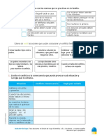 Colorea Los Cuadros Con Las Normas Que Se Practican en Tu Familia