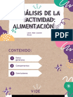 Análisis de La Actividad: Alimentación: Lucia Yran Camayo Rojas