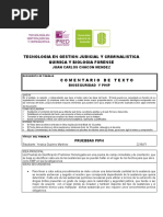 Tecnologia en Gestion Judicial Y Criminalistica Quimica Y Biologia Forense