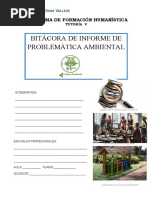 Bitácora de Problemática. Tutoría V