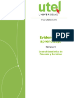 Control Estadístico de Procesos y Servicios - Semana 5 - P