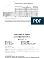 Scheme of Examination B.E. First Year (All Branches of Engineering) Second Semester