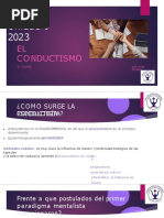 Unidad I 2023: EL Conductismo