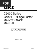 C9000 Series Color LED Page Printer: Maintenance Manual