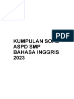 Kumpulan Soal Aspd SMP Bahasa Inggris 2023