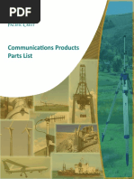 Communications Products List Complete