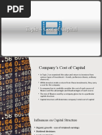 Topic 4 Cost of Capital