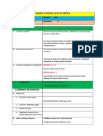 Daily Lesson Log in MTB 1: MT1ATR-Ia-i-2.1