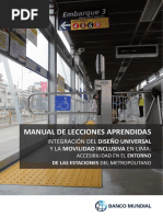 Manualde Lecciones Aprendidas Integracindel Diseo Universalyla Movilidad Inclusivaen Lima Accesibilidadenelentornodelasestacionesdel Metropolitano