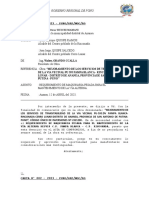 Informe de Requerimiento de Maquinaria