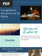 Los Géneros Literarios de La Biblia: Ed. Religiosa Octavo