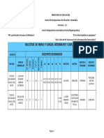 Solicitud de Horas Y Cargos: Interinatos Y Suplencias: Docentes Designados