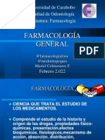 Farmacología General: Universidad de Carabobo Facultad de Odontología Asignatura: Farmacología