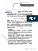 Proyecto: Si Director de Colegio Oculta Caso de Bullying Tendrá Que Pagar 100 UIT de Multa