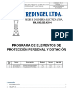 Pro - 11 - Programa de Elementos de Protección Personal Epp y Dotación