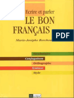 Ecrire Et Parler Le Bon Français Par Marie Josephe Berchoud