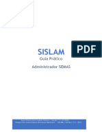 Sislam: Guia Prático Administrador SEMAS