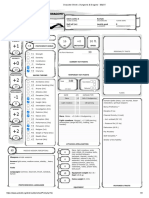 Character Sheet Dungeons & Dragons - D&D 5