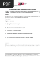 Estrategias de Manejo de Fuentes: Planteamiento de Preguntas de Comprensión Logro de La Sesión Actividad 1