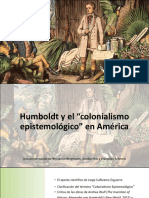 Colonialismo Epistemológico Und Humboldt