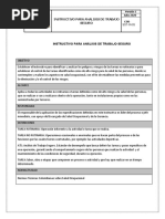 Instructivo de Análisis de Trabajo Seguro