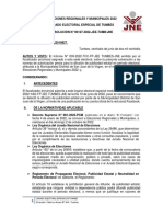 Jurado Electoral Especial de Tumbes Dirección: Calle Los Andes #343 - Tumbes