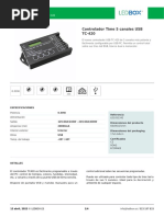 Ficha Técnica: Controlador Time 5 Canales USB TC-420