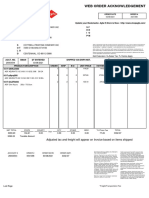 Web Order Acknowledgement: Adjusted Tax and Freight Will Appear On Invoice Based On Items Shipped