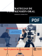 Estrategias de Comprensión Oral: Habilidades Comunicativas