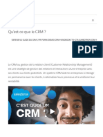 Qu'est Ce Qu'un CRM - Salesforce France