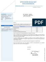 Attestation Fiscale 2021: Micro-Entrepreneur