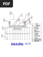 Dessin de Coffrage Ech:1/50: Légende