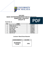 GIG1003 Group 18 Team 11 Business Plan PDF