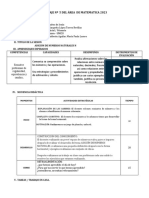 Sesión de Aprendizaje 5 Matematica